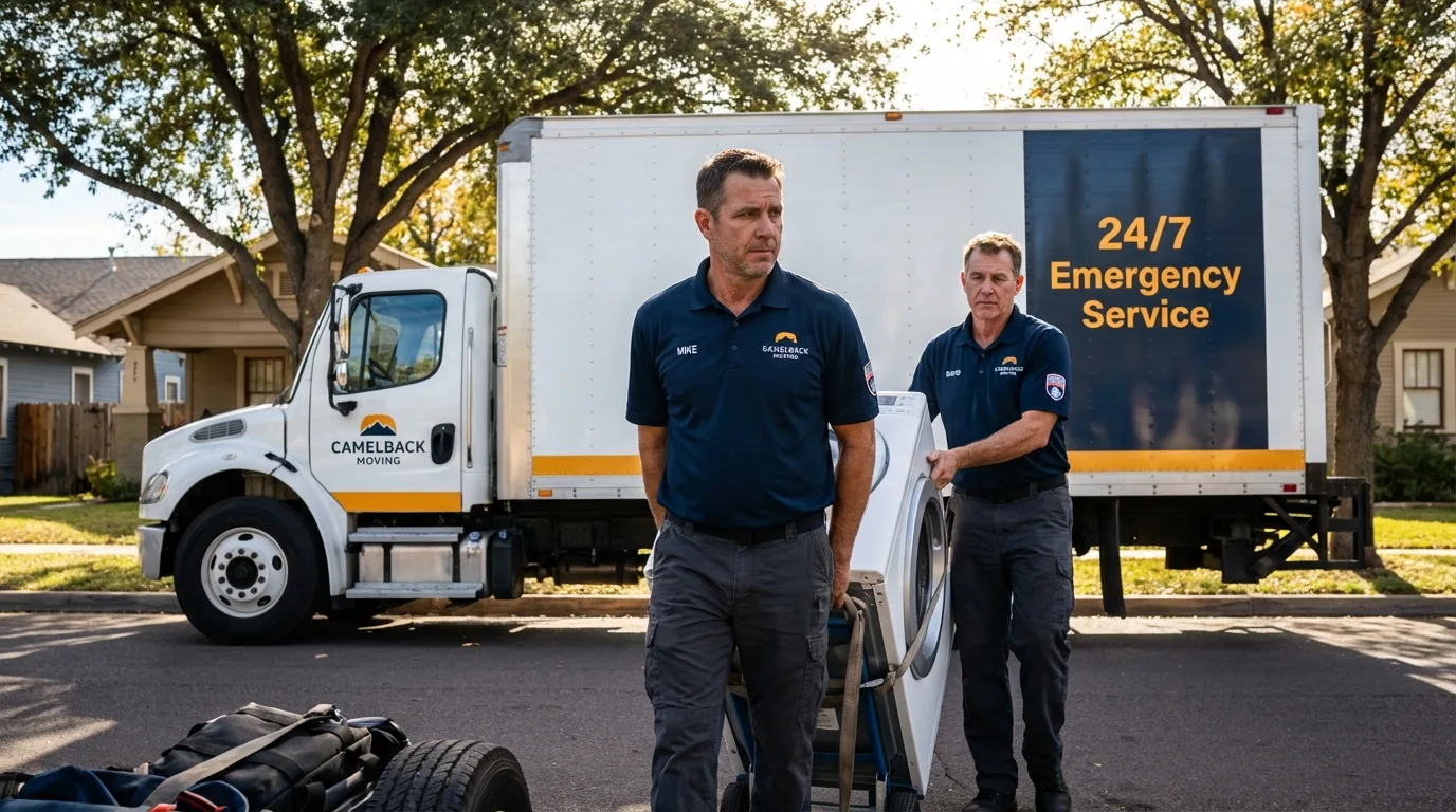 CamelBack Moving crew loading furniture in West Orange, NJ