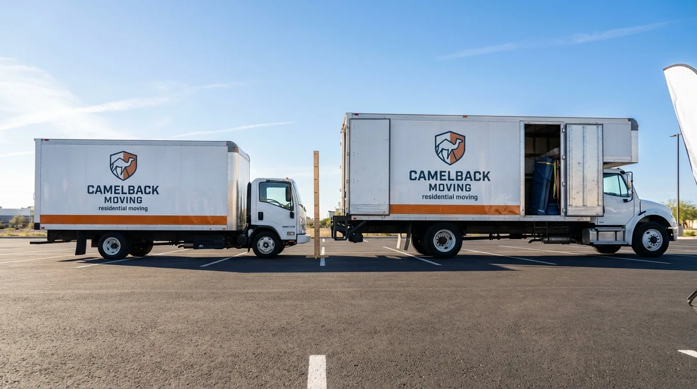 Moving truck size capacity guide in West Orange